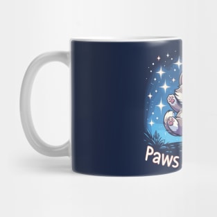 Paws and Reflect - Kawaii Dancing Kitten Mug